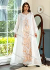 Wholesale Women's Elegant Muslim Islamic Floral Embroidered Sequin Long Sleeve Maxi Dress AB298# - Liuhuamall