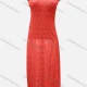 Wholesale Women's Vacation Plain Hollow Out Splicing Cover Up Tank Dress X92# 520# Clothing Wholesale Market Liuhua