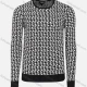 Wholesale Men's Casual Slim Fit Crew Neck Folk Art Knit Wool Blend Sweater 8360/8361/8362/8363/8365# 8361# Clothing Wholesale Market Liuhua