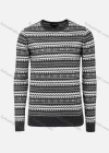 Wholesale Men's Casual Slim Fit Crew Neck Folk Art Knit Wool Blend Sweater 8360/8361/8362/8363/8365# - Liuhuamall