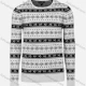 Wholesale Men's Casual Slim Fit Crew Neck Folk Art Knit Wool Blend Sweater 8360/8361/8362/8363/8365# 8363# Clothing Wholesale Market Liuhua