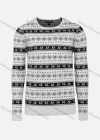 Wholesale Men's Casual Slim Fit Crew Neck Folk Art Knit Wool Blend Sweater 8360/8361/8362/8363/8365# - Liuhuamall