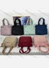 Wholesale Women's Casual Nylon Plain Portable Shoulder Bag With Multiple Compartments - Liuhuamall