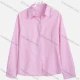 Wholesale Women's Casual Plain Collared Long Sleeve Button Down Shirt 6682# Pink Wholesale Clothing Market & Suppliers -LIUHUAMALL