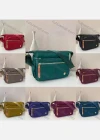 Wholesale Women's Casual Nylon Plain Portable Shoulder Bag With Multiple Compartments - Liuhuamall