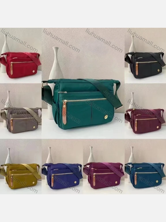 Wholesale Women's Casual Nylon Plain Portable Shoulder Bag With Multiple Compartments