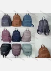 Wholesale Women's Casual Nylon Plain Portable Backpack With Multiple Compartments - Liuhuamall