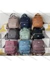 Wholesale Women's Casual Nylon Plain Portable Backpack With Multiple Compartments - Liuhuamall