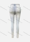 Wholesale Women's Casual Plain Patch Pocket Button Closure Skinny Jeans 4202# - Liuhuamall
