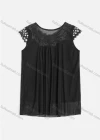 Wholesale Women's Casual Rhinestone Decor Embroidery Lace Appliques Cut Out Tank Top - Liuhuamall
