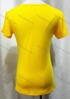 Wholesale Women's Casual Short Sleeve Letter Print Slim Plain T-shirts - Liuhuamall