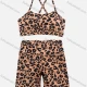 Wholesale Women's Leopard Print Spaghetti Strap Top & High Waist Shorts Set Brown Guangzhou Clothing Wholesale Market & Suppliers -LIUHUAMALL