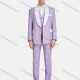 Wholesale Men's Formal Business Lapel Two Buttons Blazer Jacket & Single Breasted Waistcoat & Pants 3 Piece Suit Set Bright lavender Clothing Wholesale Market Liuhua