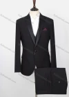 Wholesale Men's Plain Single Breasted Patch Pocket Blazer & Vest & Suit Pants 3-Piece Suit Sets SD220323# - Liuhuamall