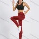 Wholesale Women's High Waist Plain Mesh Splicing Workout Leggings 1# Clothing Wholesale Market Liuhua