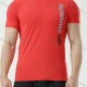 Wholesale Men's Athletic Workout Breathable Letter Graphic Quick Dry Short Sleeve T-shirt 8088# Red Clothing Wholesale Market Liuhua