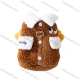 Wholesale Cat Clothes For Autumn & Winter Warmth Cute Fleece Two-legged Cotton Coat Brown Clothing Wholesale Market Liuhua
