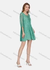 Wholesale Women's Casual 3/4 Sleeve Hollow Out Guipure Lace Short Dress 2005# - Liuhuamall