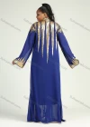 Wholesale Women's Muslim Stand Collar Long Sleeve Sequin Glitter Maxi Kimono Cover Up Cardigan - Liuhuamall