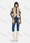 Wholesale Women's Casual Plaid Print Fluff Shawl - Liuhuamall