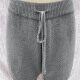 Women's Casual Plain Drawstring Knit Shorts 501# Clothing Wholesale Market -LIUHUA
