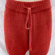 Women's Casual Plain Drawstring Knit Shorts 517# Clothing Wholesale Market -LIUHUA