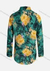 Wholesale Women's Vintage Long Sleeve Floral Pattern Collared Button Down Shirt 23067# - Liuhuamall