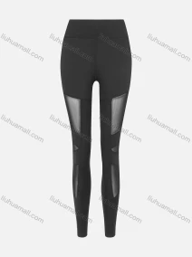 Wholesale Women's Solid Sporty High Waist Breathable High Stretchy Mesh Splicing Legging, LIUHUA CLOTHING WHOLESALE