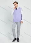 Wholesale Men's Classic Plain V Neck Sleeveless Jumpers Knit Sweater Vest - Liuhuamall