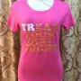 Wholesale Women's Casusal Glitter Letter Print Round Neck Short Sleeve Tee preview