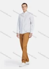 Wholesale Men's Casual Plain Collared Long Sleeve Button Down Shirt 713-1# - Liuhuamall