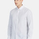 Men's Casual Plain Collared Long Sleeve Button Down Shirt 713-1# White Clothing Wholesale Market -LIUHUA