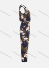 Wholesale Women's Sleeveless Bateau Neck Allover Floral Print Jumpsuit - Liuhuamall