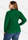 Wholesale Women's Collared Button Front Dual Pockets Floral Knitted Coat - Liuhuamall