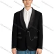 Wholesale Men's Dressy Shawl Collar Long Sleeve One Button Tuxedo Blazer Jackets Black Clothing Wholesale Market Liuhua
