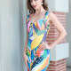 Women's Sexy Straps Abstract Splicing Bodycon Short Cami Dress Multi-color Clothing Wholesale Market -LIUHUA