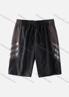 Wholesale Men's Performance Workout Colorblock Reflective Stripes Athletic Shorts With Zip Pockets B1020# - Liuhuamall