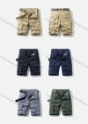Wholesale Men's Casual Allover Print Multiple Pockets Shorts With Belt 27254# - Liuhuamall