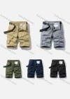 Wholesale Men's Casual Plain Multiple Pockets Shorts With Belt 27401# - Liuhuamall