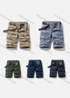 Wholesale Men's Casual Striped Multiple Pockets Shorts With Belt 28001# - Liuhuamall