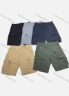 Wholesale Men's Casual Plain Multiple Zipper Pockets Shorts 28701# - Liuhuamall