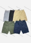 Wholesale Men's Casual Plain Multiple Pockets Elastic Waist Shorts 28901# - Liuhuamall