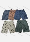 Wholesale Men's Casual Allover Print Multiple Pockets Drawstring Elastic Waist Shorts 29201# - Liuhuamall