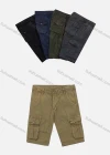 Wholesale Men's Casual Plain Multiple Flap Pockets Shorts 97051# - Liuhuamall