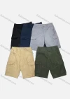 Wholesale Men's Casual Plain Multiple Pockets Shorts 98651# - Liuhuamall