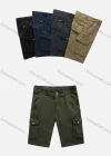 Wholesale Men's Casual Plain Multiple Flap Pockets Shorts 98856# - Liuhuamall