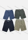Wholesale Men's Casual Plain Multiple Pockets Shorts L6081# - Liuhuamall