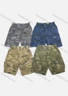 Wholesale Men's Casual Camouflage Drawstring Multiple Pockets Elastic Waist Shorts L6501# - Liuhuamall