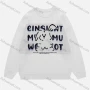 Wholesale Women's Casual Crew Neck Rabbit Letter Knit Sweater 8136# preview