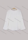 Wholesale Women's Causal Round Neck Long Sleeve Plain Knit Sweater - Liuhuamall